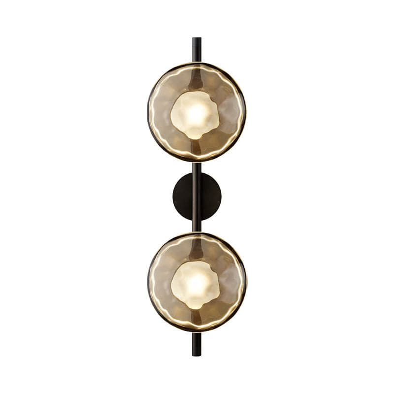 Ceto Smokey Glass Wall Light