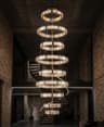 9-Ring Luxury Crystal Staircase Chandelier