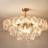 Scallop Shell-Inspired Glass Chandelier