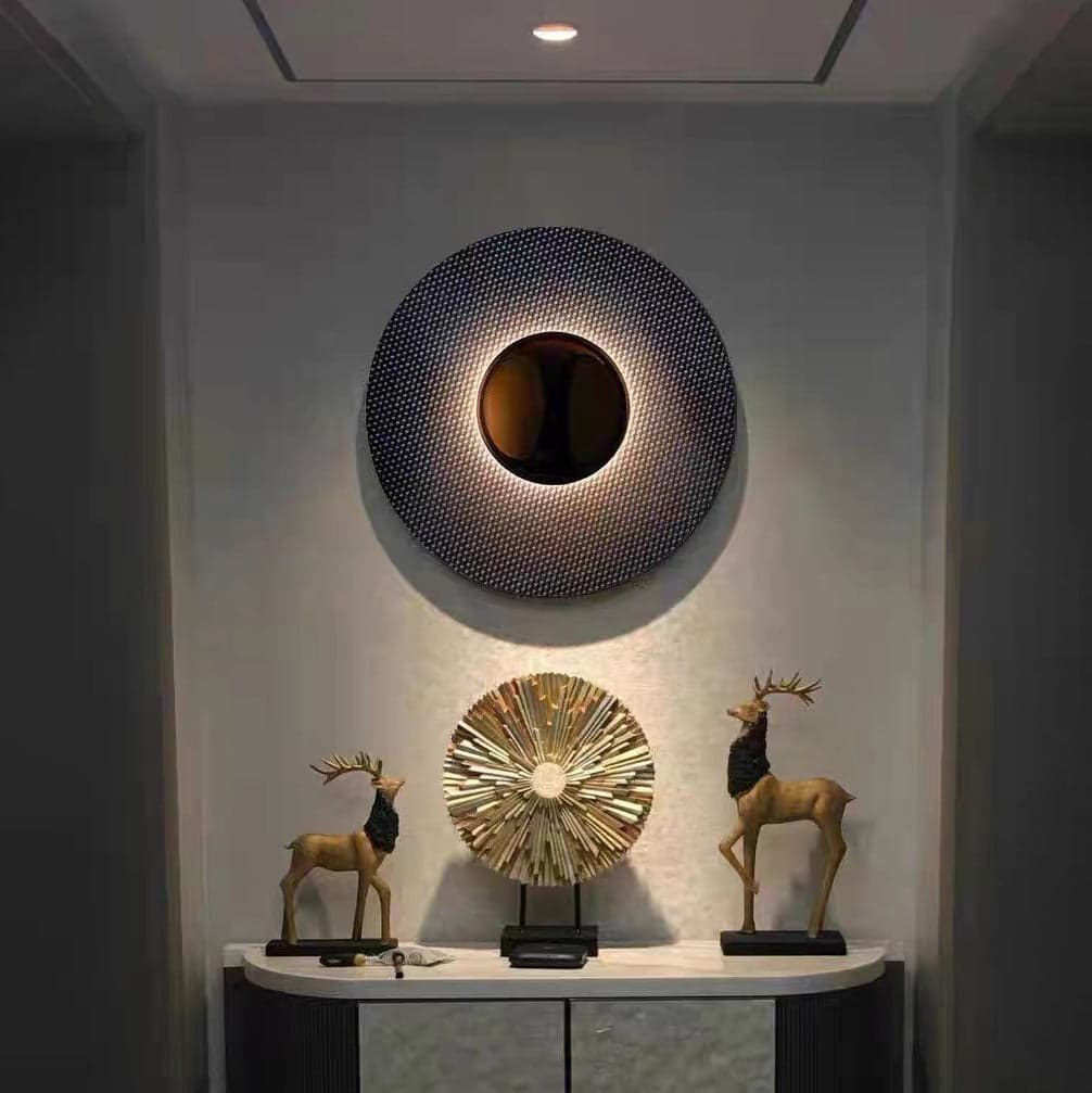 Keller Round Wall Light - Black