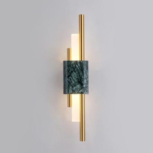 Monet Marble Wall Light - Deep Green