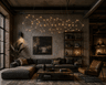 Gold Universe Cosmos Chandelier
