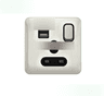 Schneider Electric Lisse Deco 13A Single Socket Outlet c/w 2 USB