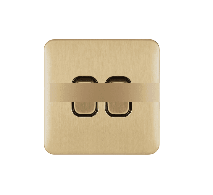 Schneider Electric Lisse Deco Light Switch 2gang 2way