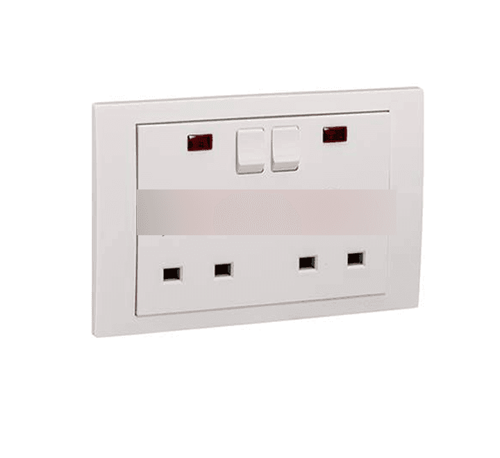 Schneider Electric Vivace KB25N 13A 2g Switched Socket & Neon