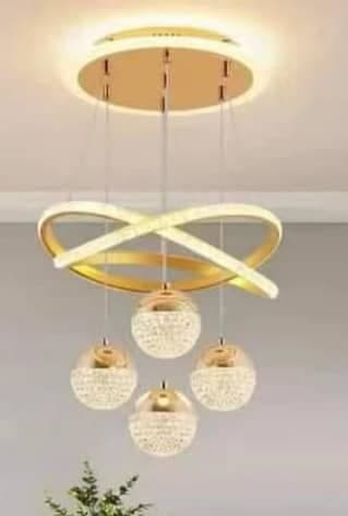 Modern LED Chandelier, Dimmable Ring Pendant Light