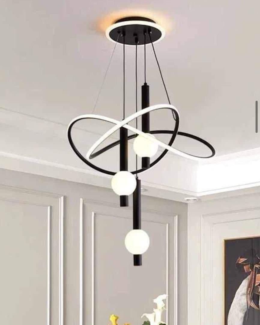 Chandelier 3 Ball Zigzag Design Chandelier