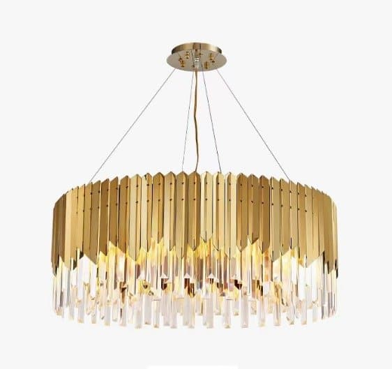 Nzdy K9 Crystal Chandelier Modern Gold Chandelier