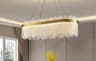 Oval Crystal Chandelier Lighting Ceiling Light LED Modern Gold 80 Cm