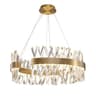 Nordic Post-modern Crystal Chandelier Ring Gold Living Room Bedroom LED Chandelier