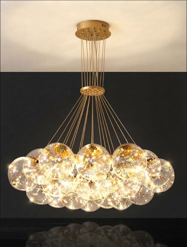 Firefly Glass Bubble Chandelier for Living Room