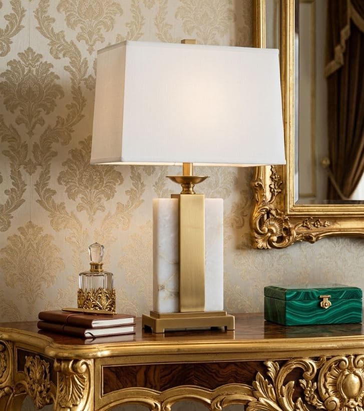 Luxury Marble Bedside Table Lamp