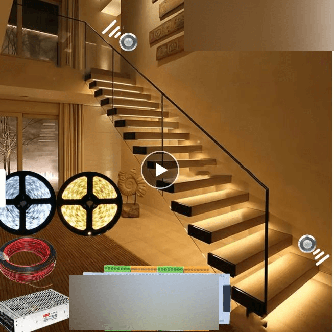15M Waterproof PIR Motion Sensor LED Strip