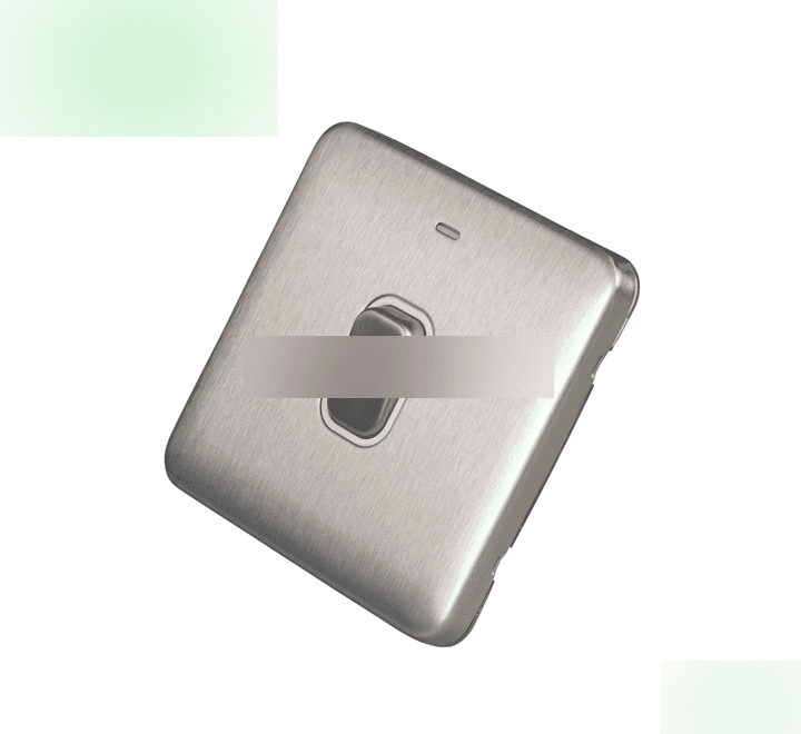 Schneider Electric Lisse Deco Switch 20A 1g DP c/w LED Indicator
